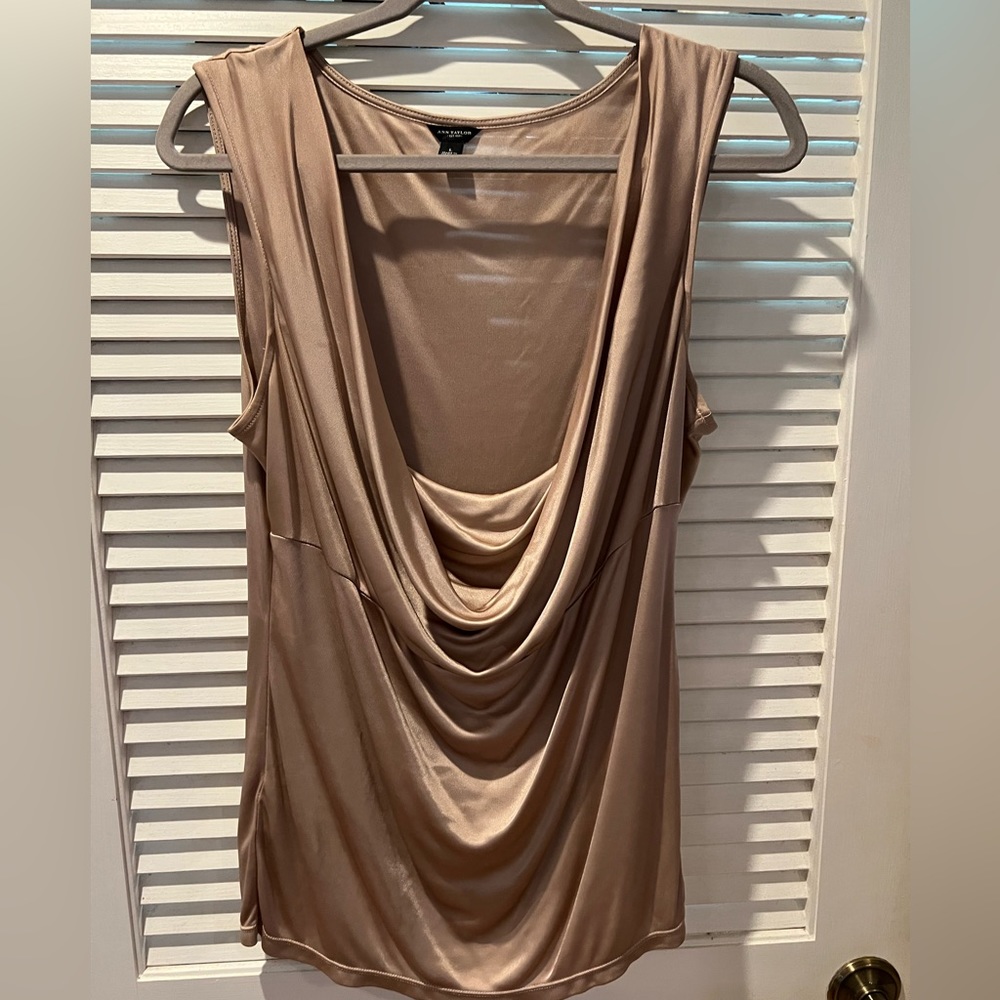 Ann Taylor cowlneck top